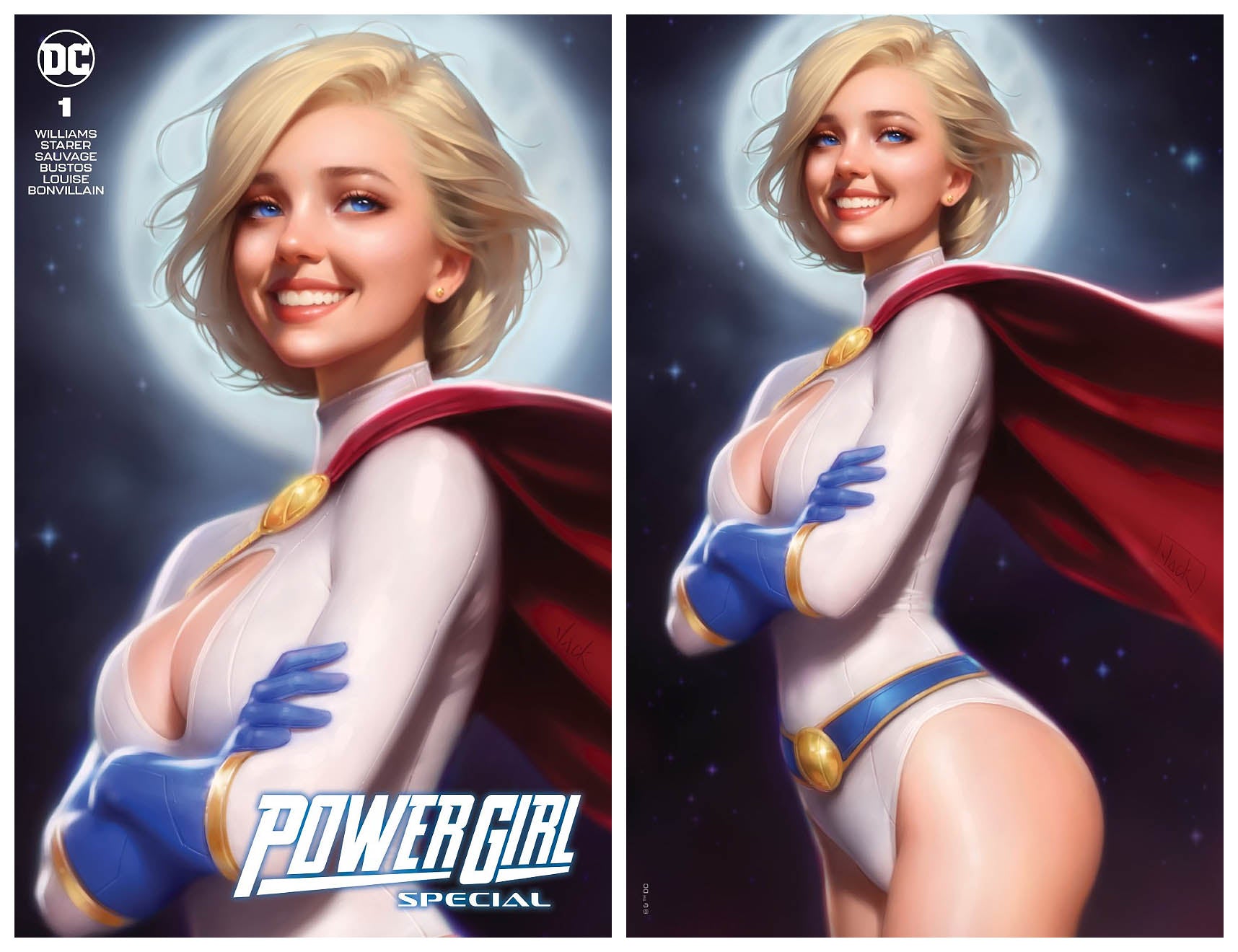 POWER GIRL SPECIAL #1 WILL JACK TRADE/VIRGIN A VARIANT SET LIMITED TO 2000  SETS