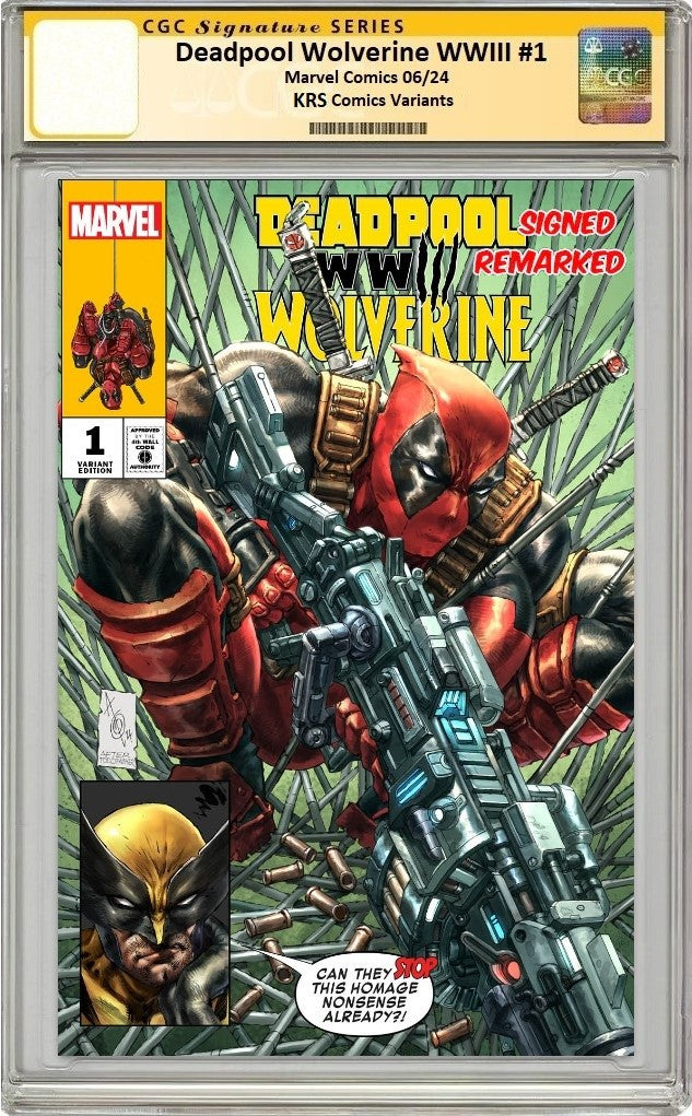 DEADPOOL WOLVERINE WWIII #1 ALAN QUAH ANTI-HOMAGE VARIANT LIMITED TO 6 ...