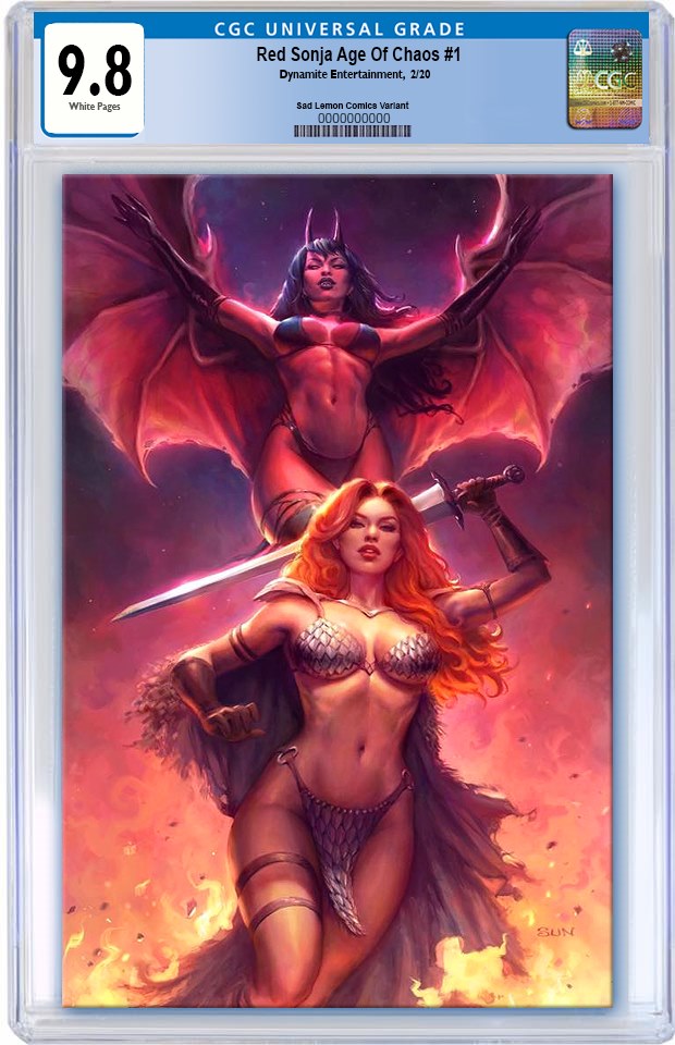 RED SONJA #1 SUN KHAMUNAKI Metal Virgin Variant LTD hotsell 50 COA