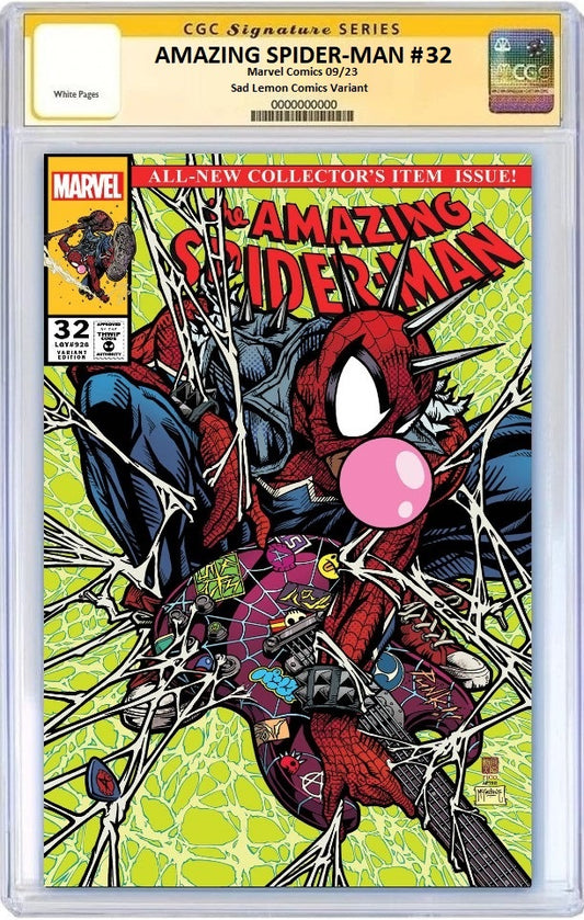 AMAZING SPIDER-MAN #32 TAKASHI OKAZAKI HOMAGE TRADE DRESS VARIANT LIMITED TO 3000 COPIES CGC SS 9.8