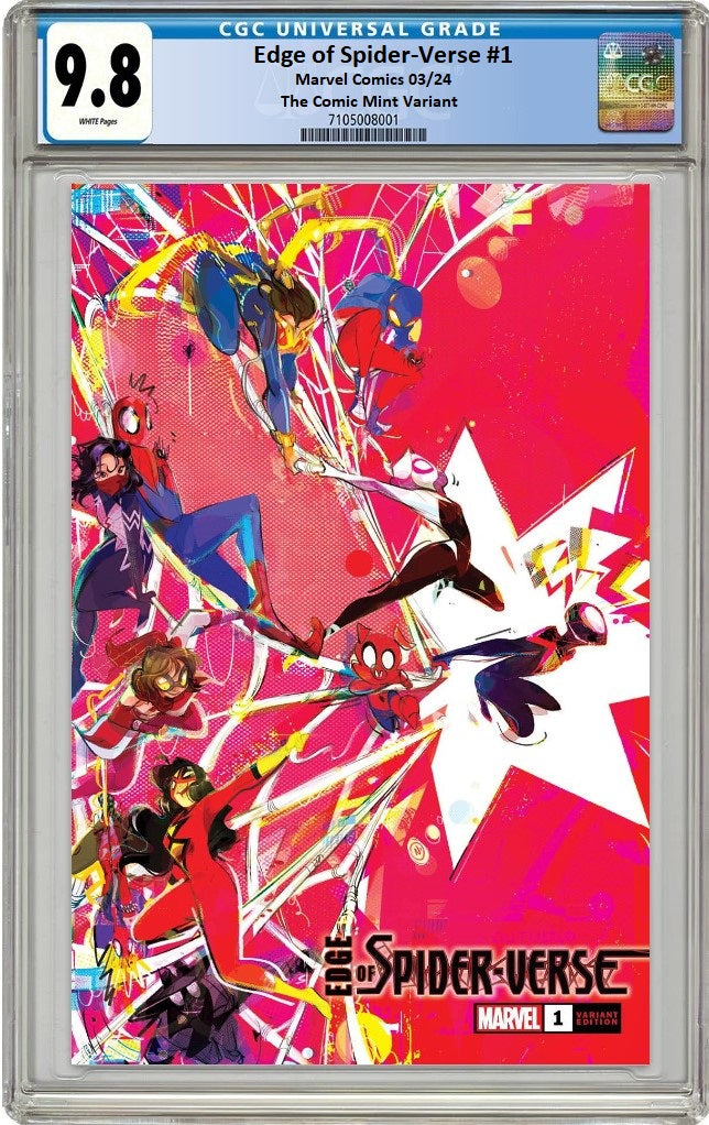 EDGE OF SPIDER-VERSE #1 NICOLETTA BALDARI VARIANT LIMITED TO 600 COPIES WITH NUMBERED COA CGC 9.8 PREORDER