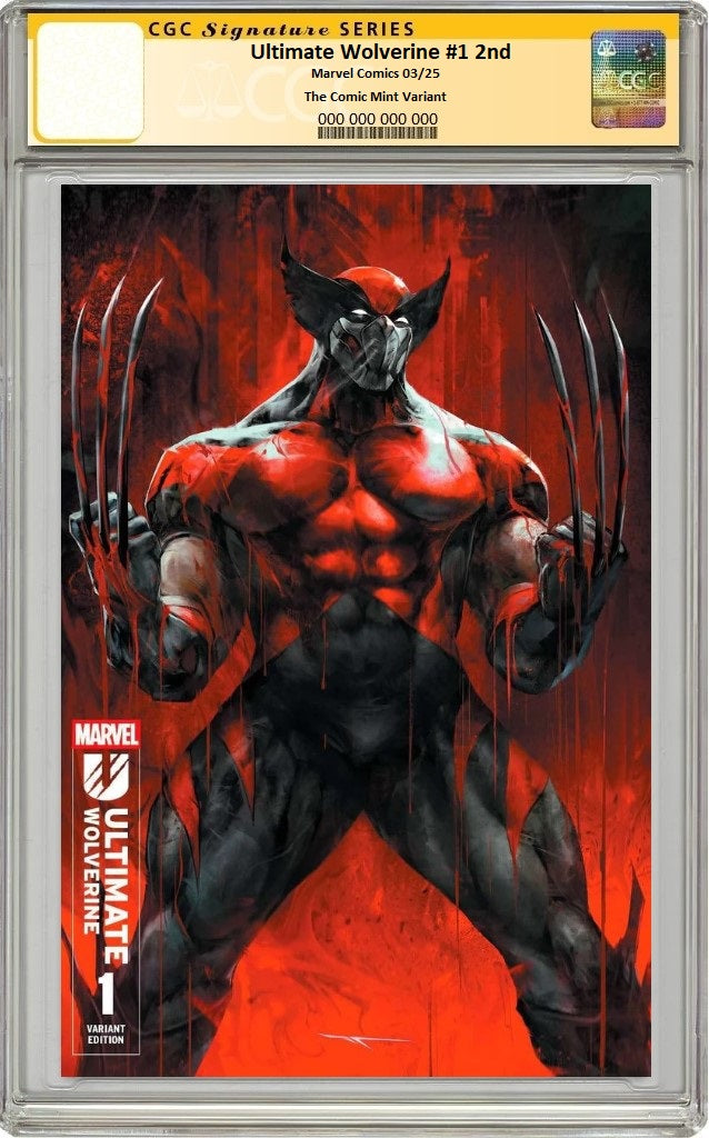 ULTIMATE WOLVERINE #1 IVAN TAO VARIANT LIMITED TO 1000 COPIES WITH NUMBERED COA CGC SS PREORDER