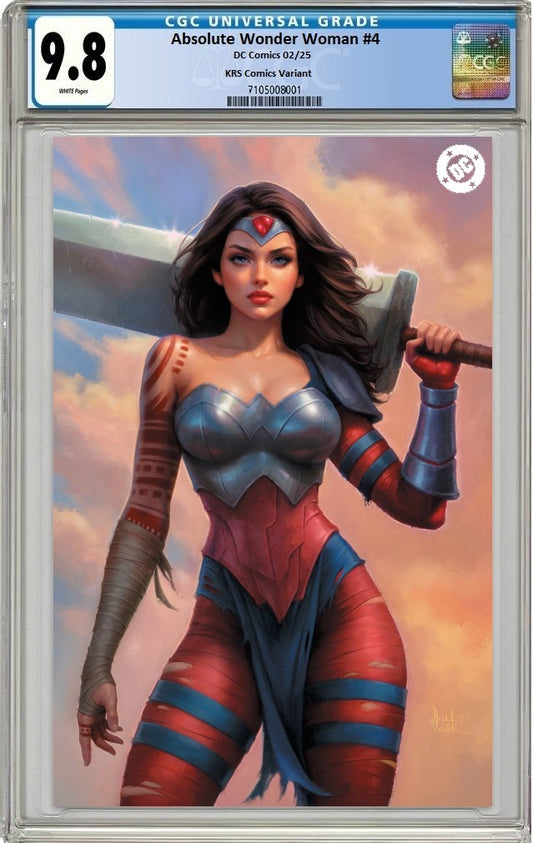 ABSOLUTE WONDER WOMAN #4 WILL JACK VIRGIN VARIANT LIMITED TO 1000 COPIES CGC 9.8 PREORDER