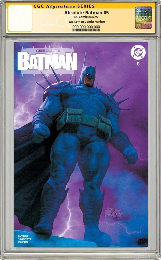 ABSOLUTE BATMAN #5 MARK SPEARS VARIANT LIMITED TO 800 COPIES CGC SS PREORDER