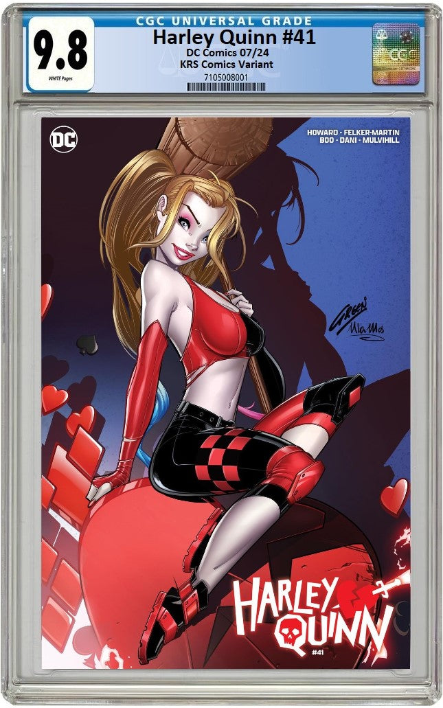 HARLEY QUINN #41 PAUL GREEN SECRET CARD STOCK VARIANT LIMITED TO 1000 COPIES CGC 9.8 PREORDER