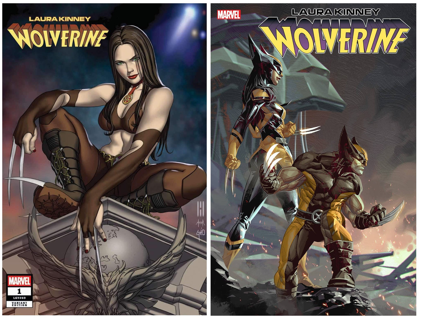 LAURA KINNEY WOLVERINE #1 MIKE CHOI VARIANT LIMITED TO 300 COPIES WITH NUMBERED COA + 1:25 VARIANT