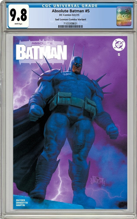 ABSOLUTE BATMAN #5 MARK SPEARS VARIANT LIMITED TO 800 COPIES CGC 9.8 PREORDER