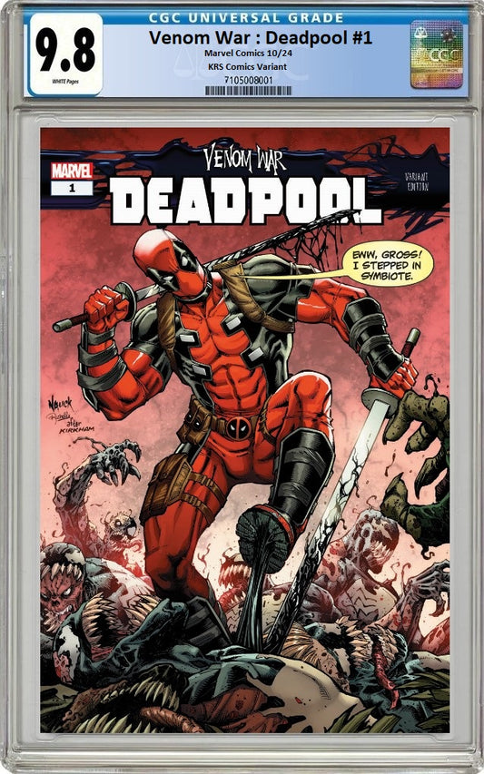 VENOM WAR DEADPOOL #1 TODD NAUCK VARIANT LIMITED TO 800 COPIES WITH NUMBERED COA CGC 9.8 PREORDER