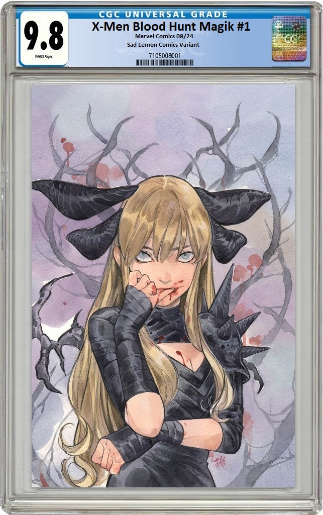 X-MEN BLOOD HUNT MAGIK #1 PEACH MOMOKO VIRGIN VARIANT LIMITED TO 600 COPIES WITH NUMBERED COA CGC 9.8 PREORDER