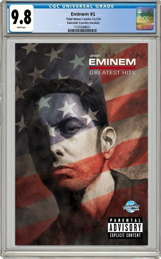 EMINEM #1 SKAN SRISUWAN GREATEST HITS HOMAGE VARIANT LIMITED TO 200 COPIES CGC 9.8 PREORDER