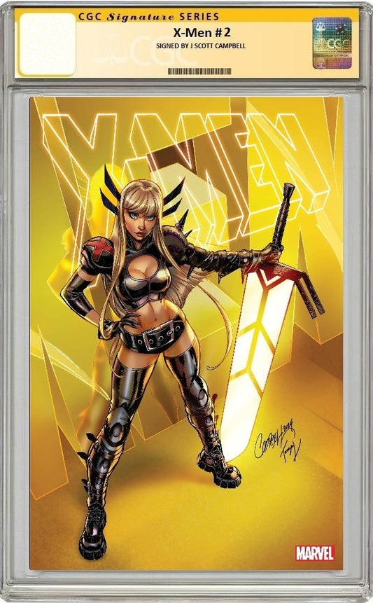 X-MEN #2 J SCOTT CAMPBELL MAGIK VARIANT CGC SS PREORDER