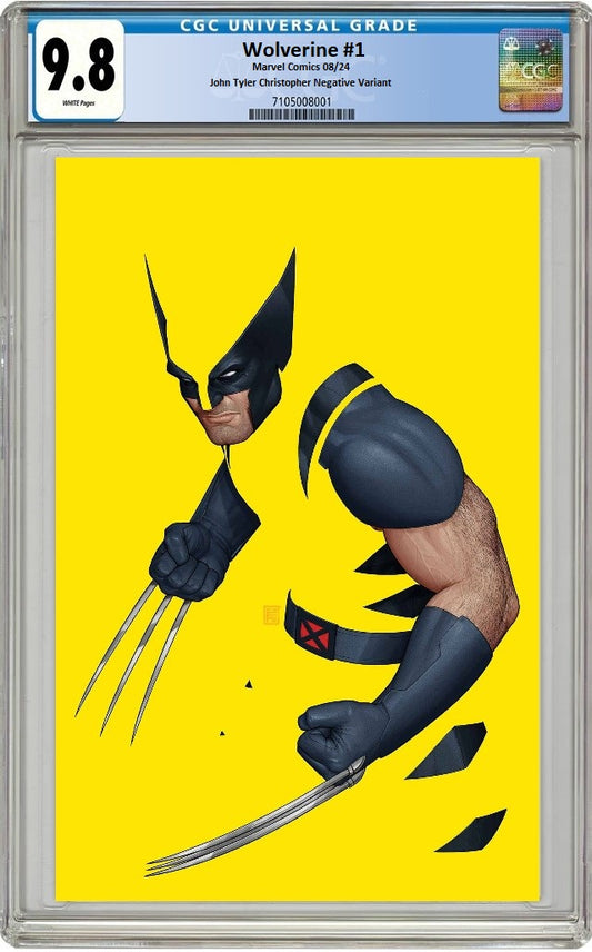 WOLVERINE #1 JOHN TYLER CHRISTOPHER NEGATIVE SPACE VARIANT CGC 9.8 PREORDER