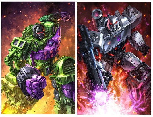 TRANSFORMERS #13 ALAN QUAH DEVASTATOR/MEGATRON VARIANT SET LIMITED TO 500 COPIES