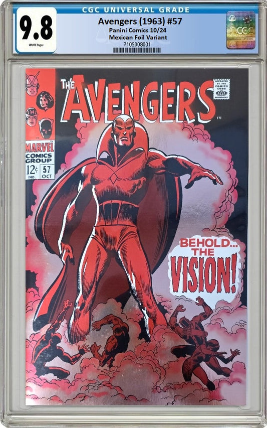 AVENGERS (1963) #57 '1ST APP OF THE VISION' FOIL VARIANT LIMITED TO 1000 COPIES CGC 9.8 PREORDER