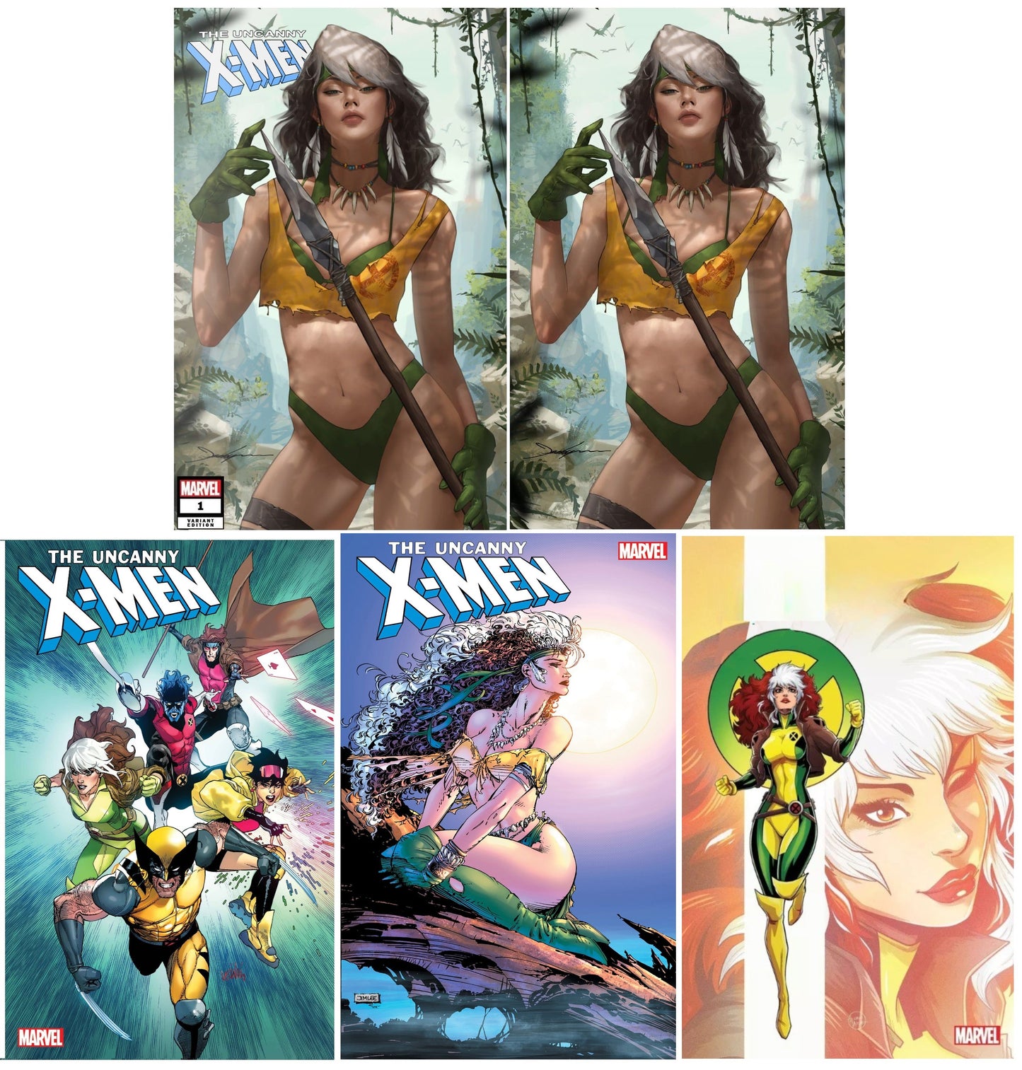 UNCANNY X-MEN #1 JEEHYUNG LEE TRADE/VIRGIN VARIANT SET LIMITED TO 1000 SETS + 1:25, 1:50 & 1:50 VARIANT