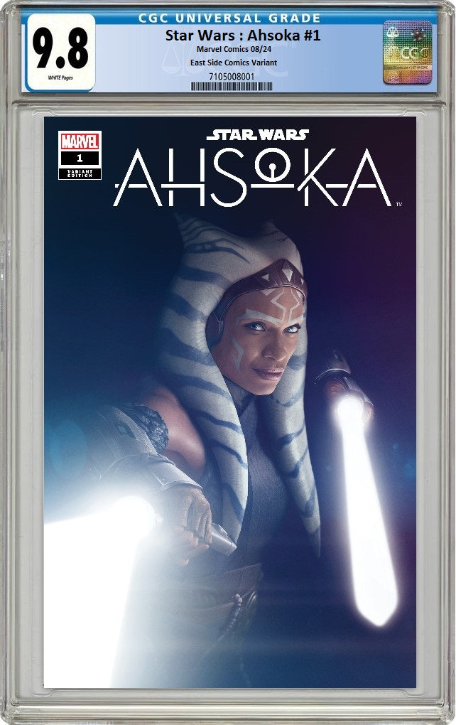 AHSOKA #1 RAHZZAH VARIANT LIMITED TO 800 COPIES WITH NUMBERED COA CGC 9.8 PREORDER