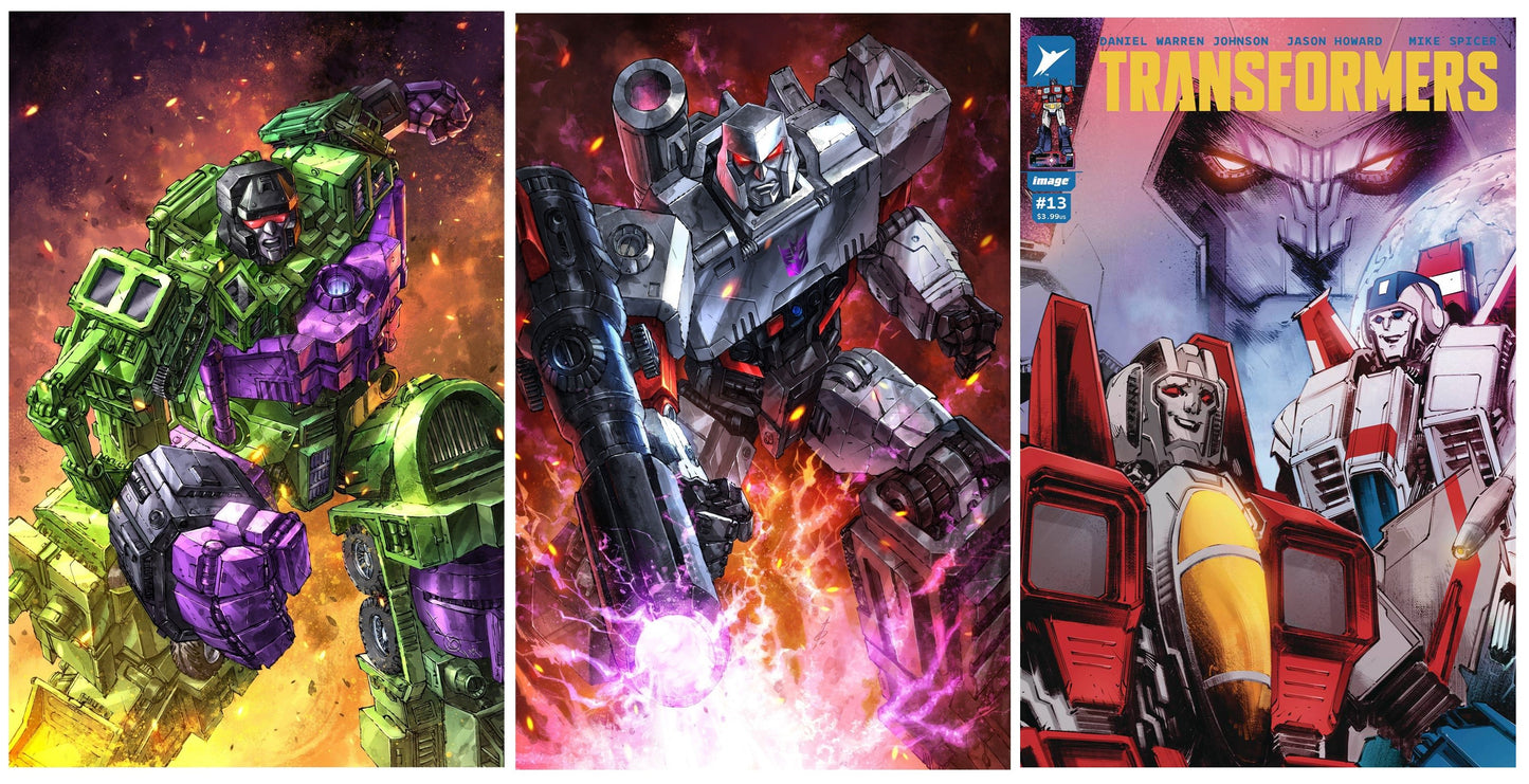 TRANSFORMERS #13 ALAN QUAH DEVASTATOR/MEGATRON VARIANT SET LIMITED TO 500 COPIES + 1:10 VARIANT