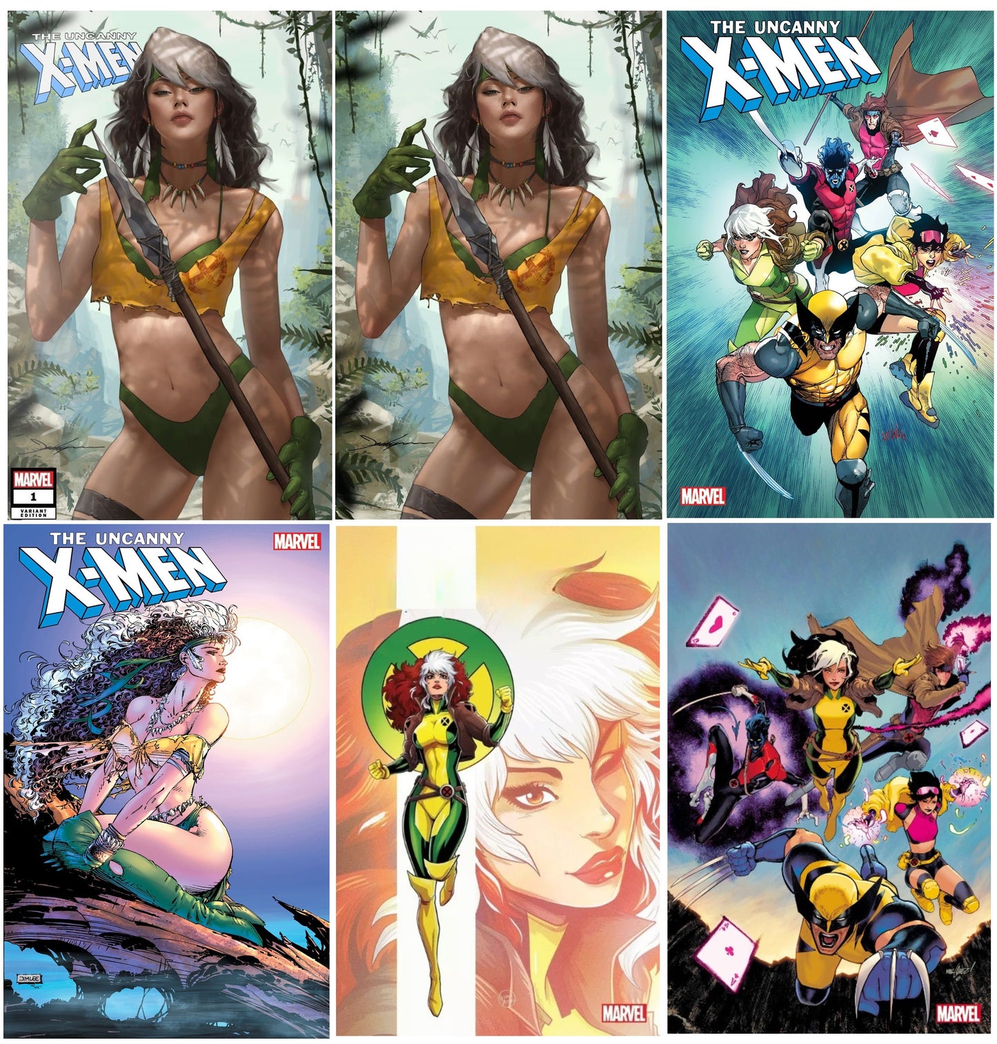 UNCANNY X-MEN #1 JEEHYUNG LEE TRADE/VIRGIN VARIANT SET LIMITED TO 1000 SETS + 1:25, 1:50, 1:50 & 1:100 VARIANT