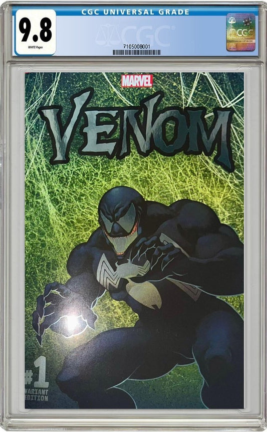 VENOM #1 1:1000 TODD MCFARLANE SDCC 2024 VIRGIN FOIL VARIANT LIMITED TO 1000 COPIES CGC 9.8 PREORDER