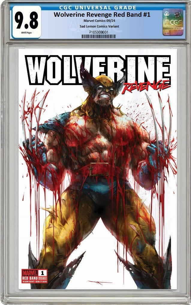 WOLVERINE REVENGE RED BAND #1 IVAN TAO VARIANT LIMITED TO 999 COPIES WITH NUMBERED COA CGC 9.8 PREORDER