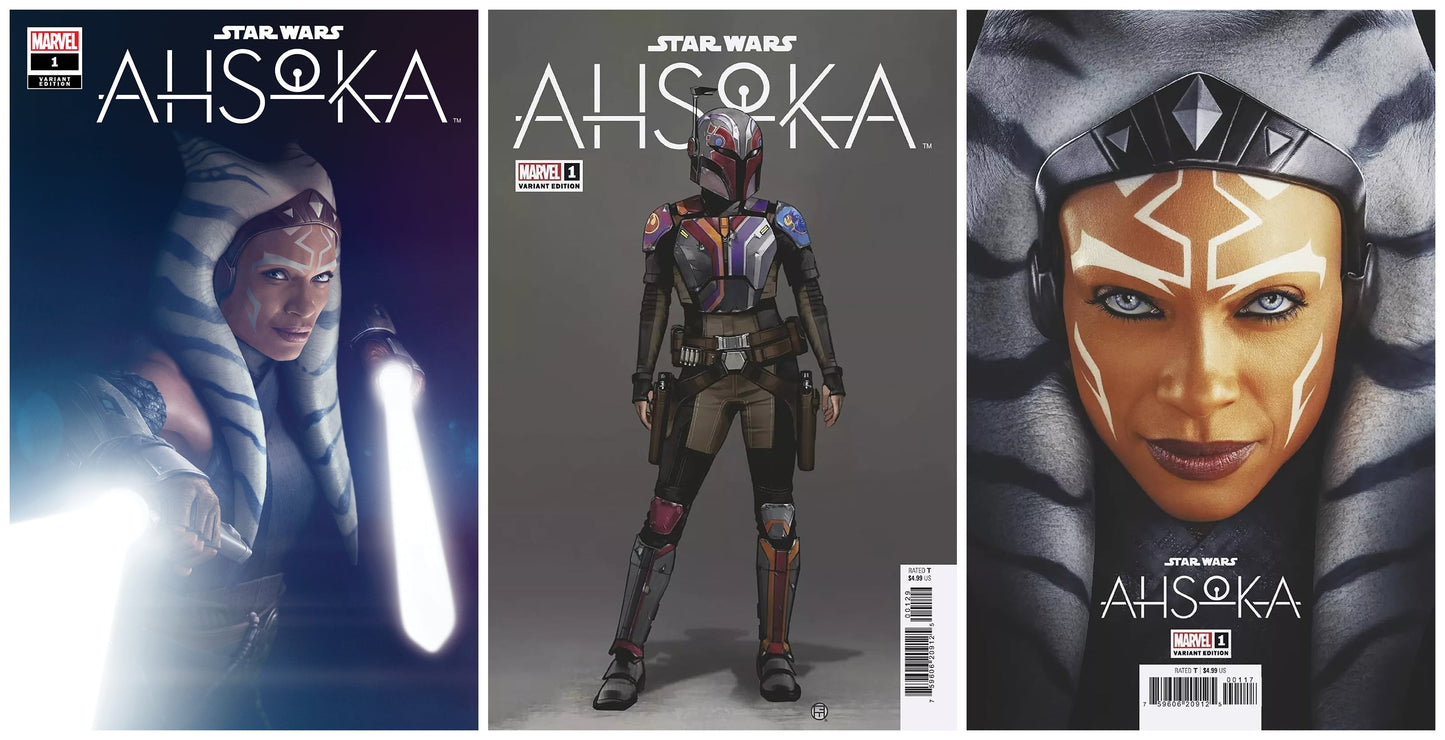 AHSOKA #1 RAHZZAH VARIANT LIMITED TO 800 COPIES WITH NUMBERED COA + 1:10 & 1:25 VARIANT