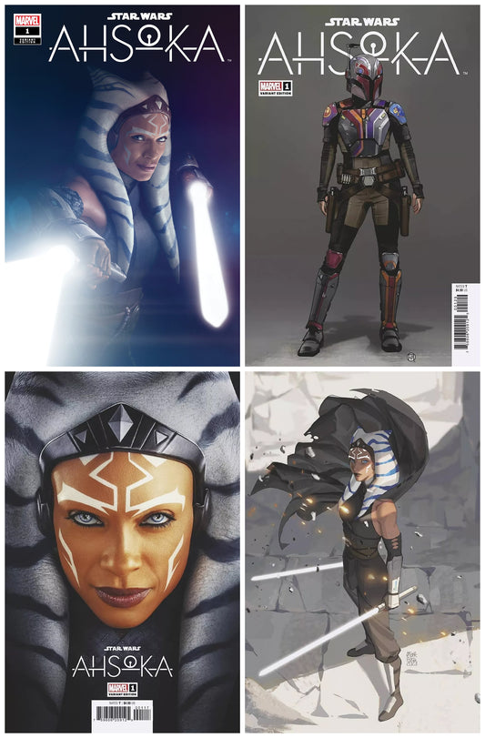 AHSOKA #1 RAHZZAH VARIANT LIMITED TO 800 COPIES WITH NUMBERED COA + 1:10, 1:25 & 1:100 VARIANT