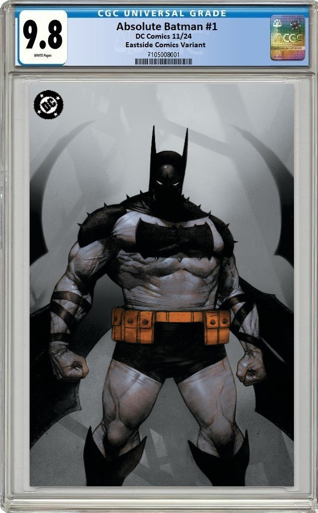 ABSOLUTE BATMAN #1 BEN OLIVER MEGACON 2025 GREY VIRGIN VARIANT (2ND PTG) LIMITED TO 800 COPIES - RAW & CGC OPTIONS