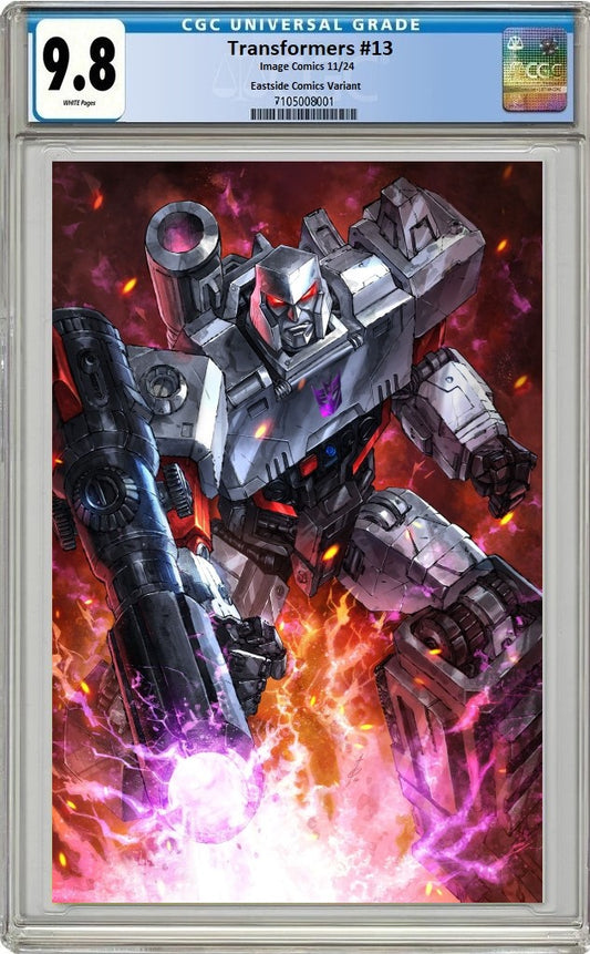 TRANSFORMERS #13 ALAN QUAH MEGATRON VARIANT LIMITED TO 500 COPIES CGC 9.8 PREORDER