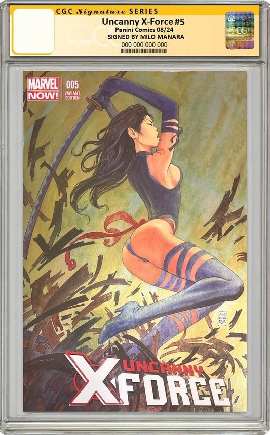 UNCANNY X-FORCE #5 MILO MANARA FOIL VARIANT LIMITED TO 1000 COPIES CGC SS PREORDER