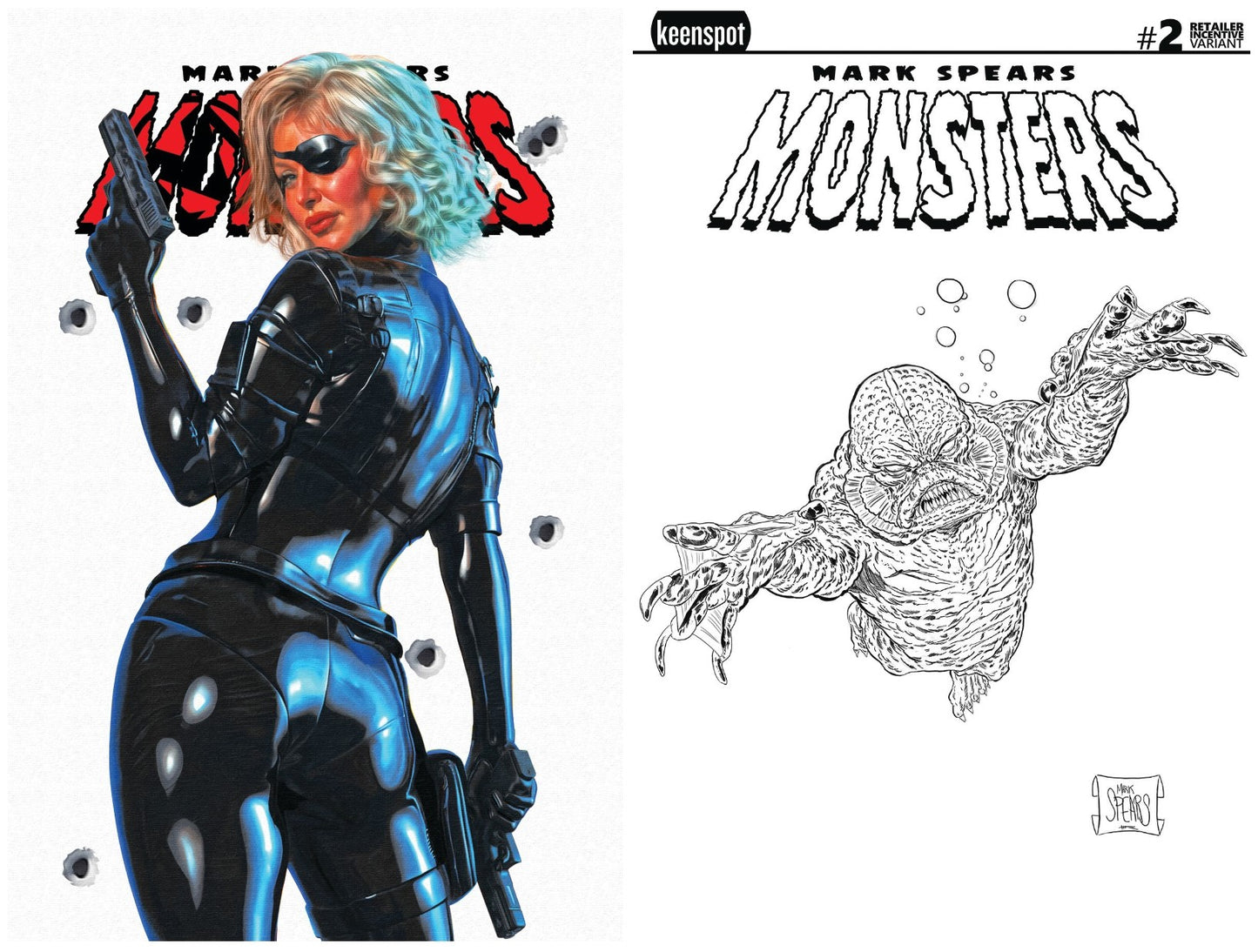 MARK SPEARS MONSTERS #2 ILSA VARIANT LIMITED TO 450 COPIES & 1:20 VARIANT