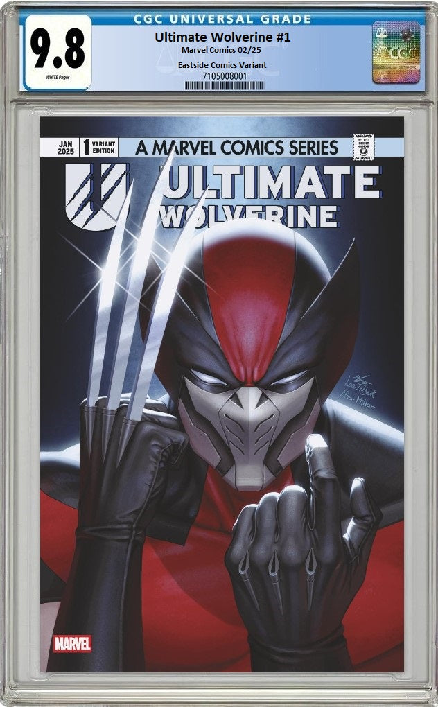 ULTIMATE WOLVERINE #1 INHYUK LEE VARIANT LIMITED TO 1000 COPIES WITH NUMBERED COA CGC 9.8 PREORDER