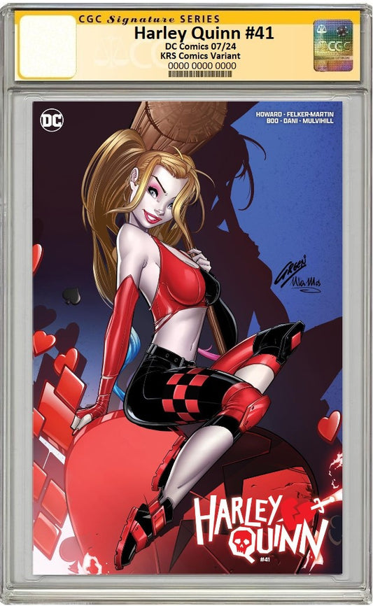 HARLEY QUINN #41 PAUL GREEN SECRET CARD STOCK VARIANT LIMITED TO 1000 COPIES CGC SS PREORDER