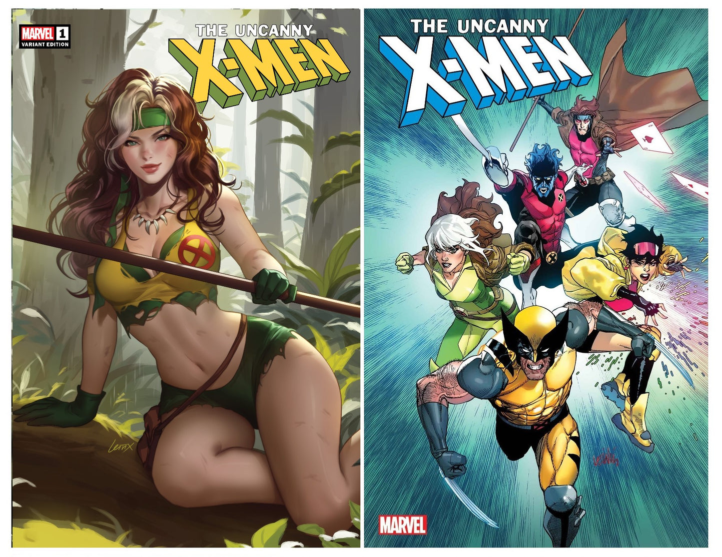 UNCANNY X-MEN #1 LEIRIX VARIANT LIMITED TO 800 COPIES WITH NUMBERED COA + 1:25 VARIANT