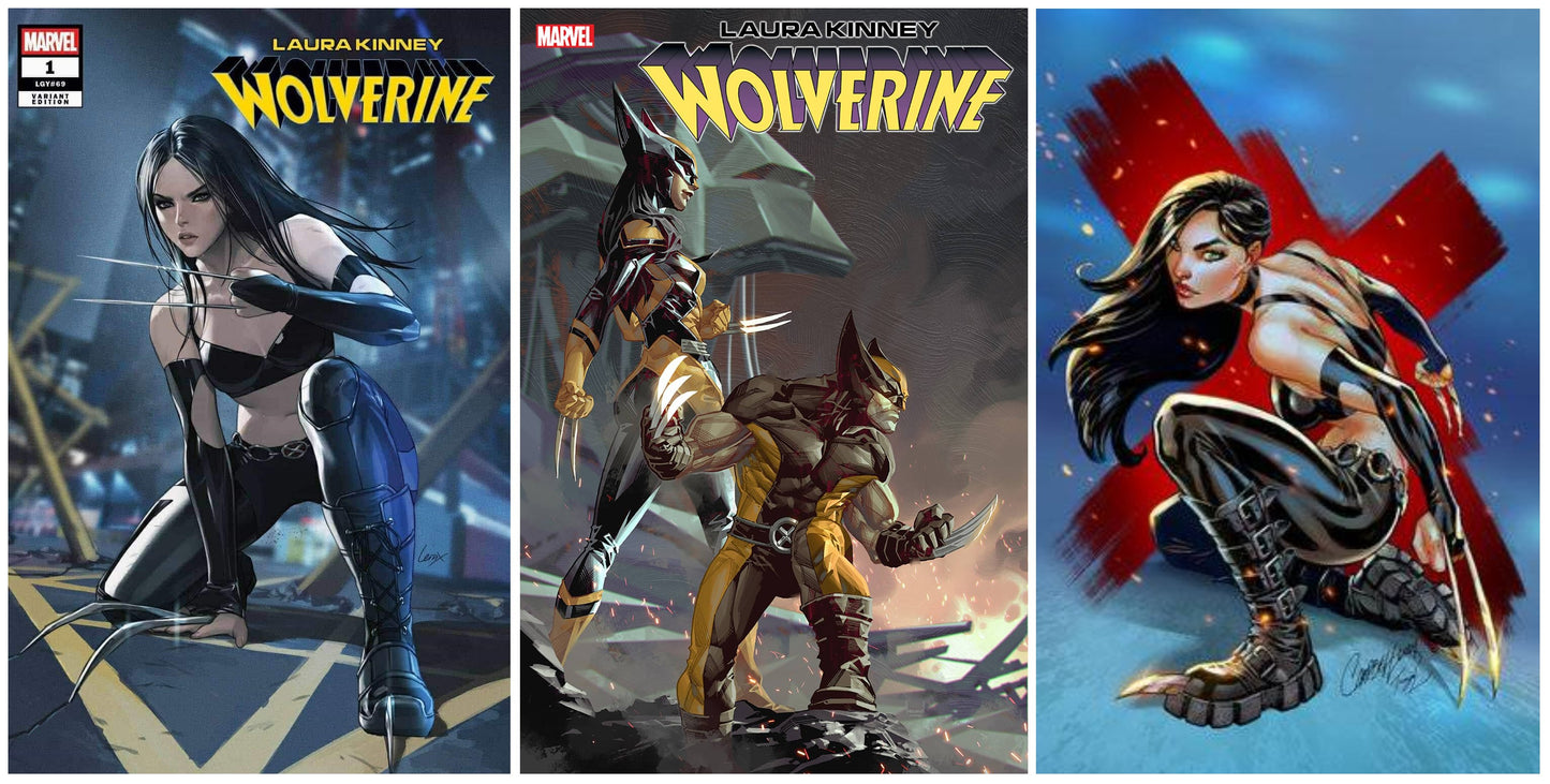 LAURA KINNEY WOLVERINE #1 LEIRIX VARIANT LIMITED TO 600 COPIES WITH NUMBERED COA + 1:25 & 1:100 VARIANT