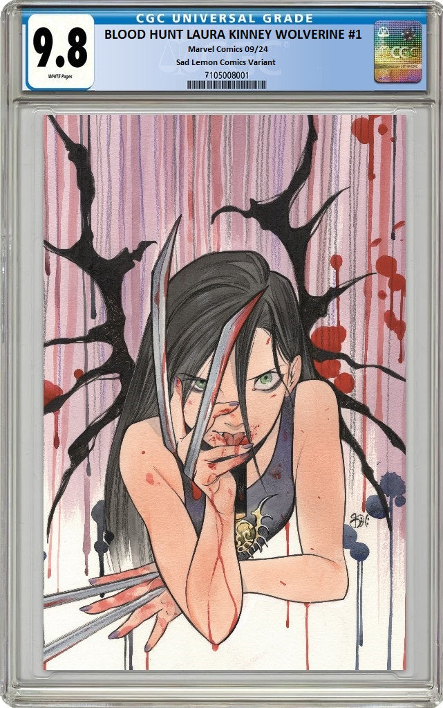 X-MEN BLOOD HUNT LAURA KINNEY THE WOLVERINE #1 PEACH MOMOKO VIRGIN VARIANT LIMITED TO 600 COPIES WITH NUMBERED COA CGC 9.8 PREORDER