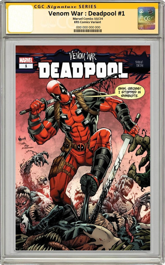 VENOM WAR DEADPOOL #1 TODD NAUCK VARIANT LIMITED TO 800 COPIES WITH NUMBERED COA CGC SS PREORDER