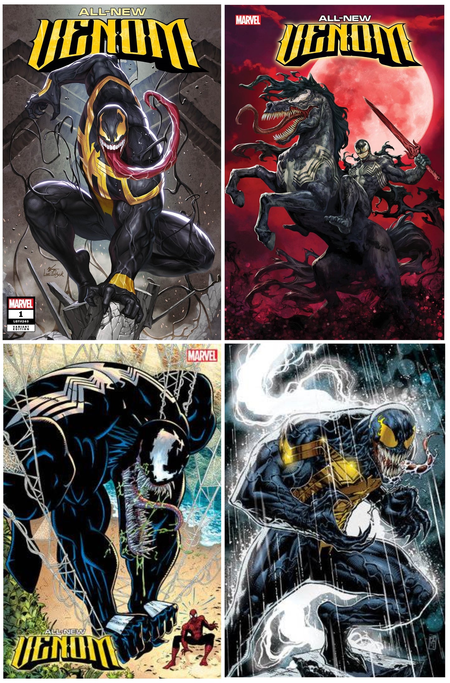 ALL NEW VENOM #1 INHYUK LEE VARIANT LIMITED TO 1000 COPIES WITH NUMBERED COA + 1:25, 1:50 & 1:100 VARIANT