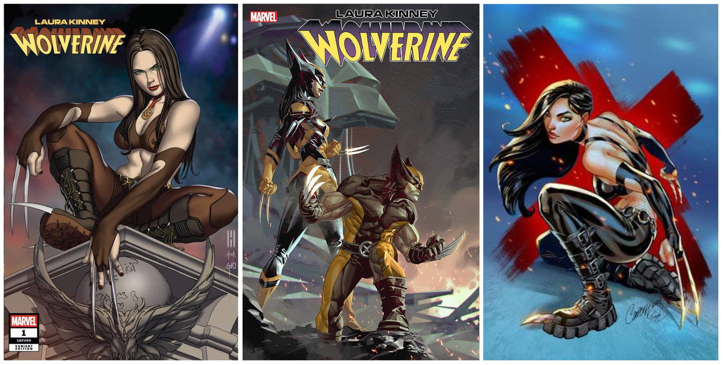 LAURA KINNEY WOLVERINE #1 MIKE CHOI VARIANT LIMITED TO 300 COPIES WITH NUMBERED COA + 1:25 & 1:100 VARIANT