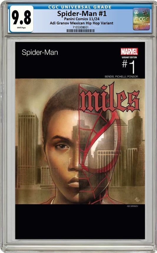 SPIDER-MAN #1 ADI GRANOV NAS HIP HOP HOMAGE FOIL VARIANT LIMITED TO 1000 COPIES CGC 9.8 PREORDER