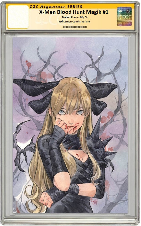 X-MEN BLOOD HUNT MAGIK #1 PEACH MOMOKO VIRGIN VARIANT LIMITED TO 600 COPIES WITH NUMBERED COA CGC SS PREORDER