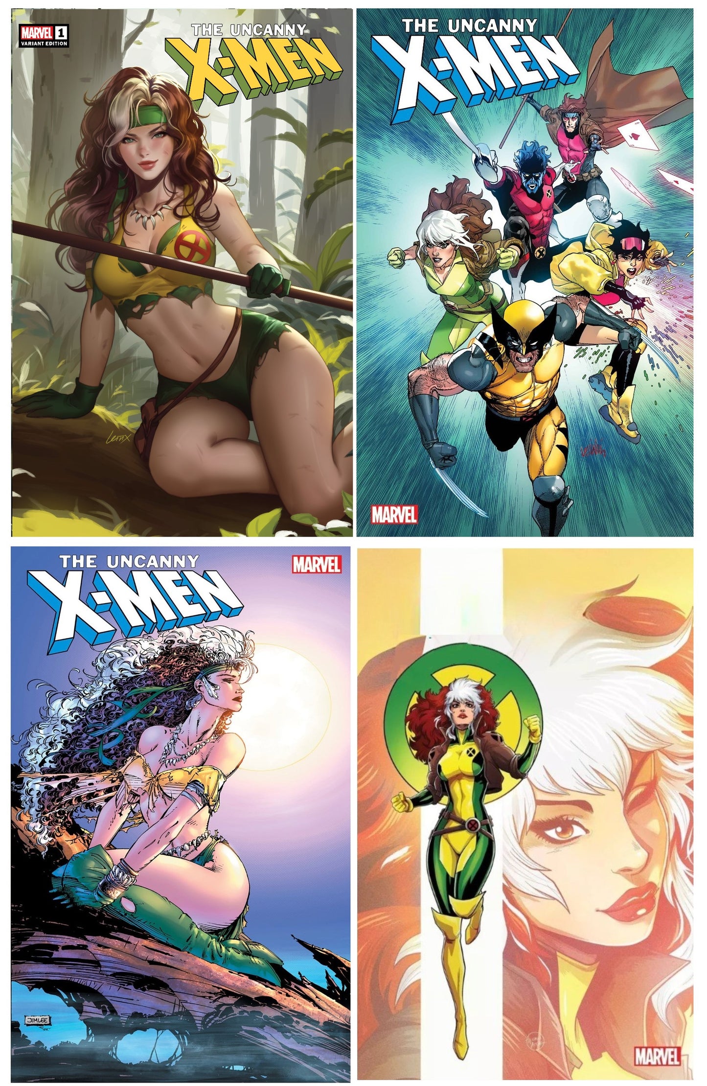 UNCANNY X-MEN #1 LEIRIX VARIANT LIMITED TO 800 COPIES WITH NUMBERED COA + 1:25, 1:50 & 1:50 VARIANT