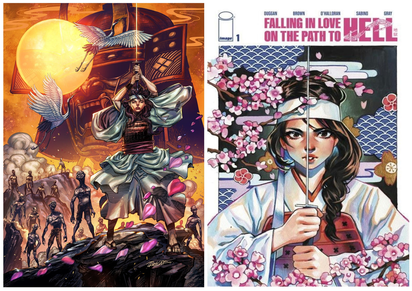 FALLING IN LOVE ON THE PATH TO HELL #1 REDCODE VARIANT LIMITED TO 300 COPIES WITH NUMBERED COA + 1:10 VARIANT