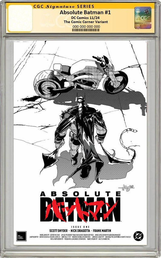 ABSOLUTE BATMAN #1 JAVI FERNANDEZ AKIRA HOMAGE SKETCH VARIANT LIMITED TO 2000 COPIES CGC SS PREORDER