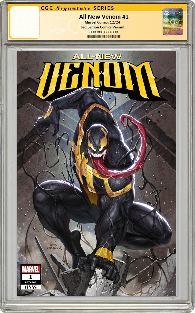 ALL NEW VENOM #1 INHYUK LEE VARIANT LIMITED TO 1000 COPIES WITH NUMBERED COA CGC REMARK PREORDER