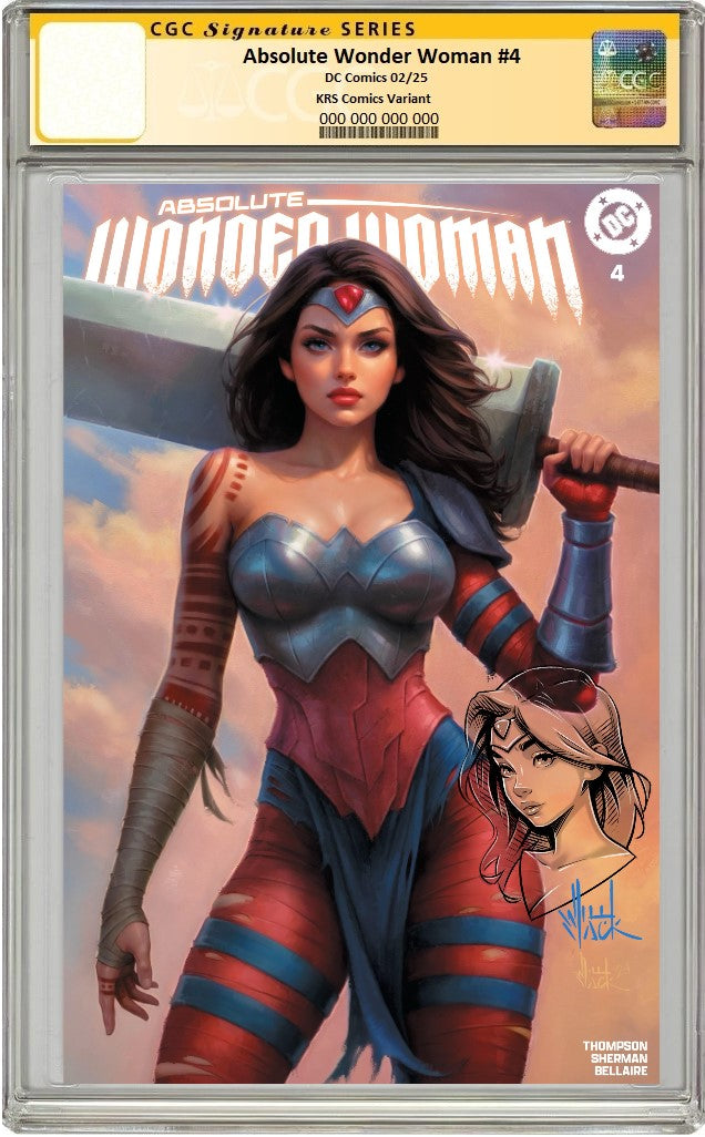 ABSOLUTE WONDER WOMAN #4 WILL JACK TRADE DRESS VARIANT LIMITED TO 1500 COPIES CGC REMARK PREORDER