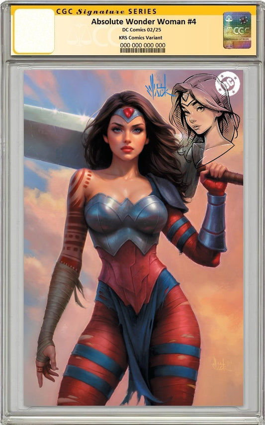 ABSOLUTE WONDER WOMAN #4 WILL JACK VIRGIN VARIANT LIMITED TO 1000 COPIES CGC REMARK PREORDER