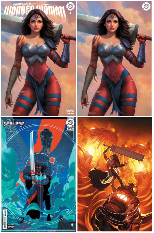 ABSOLUTE WONDER WOMAN #4 WILL JACK TRADE/VIRGIN VARIANT SET LIMITED TO 1000 SETS + 1:25 & 1:50 VARIANT