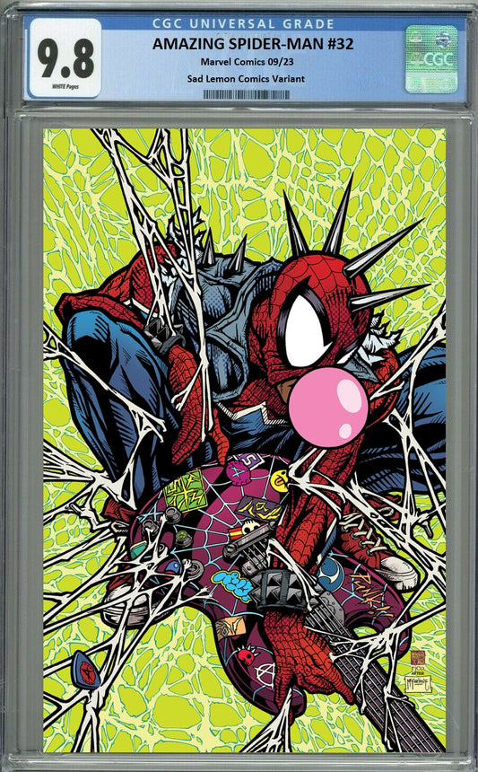 AMAZING SPIDER-MAN #32 TAKASHI OKAZAKI HOMAGE VIRGIN VARIANT LIMITED TO 1000 COPIES CGC 9.8 PREORDER