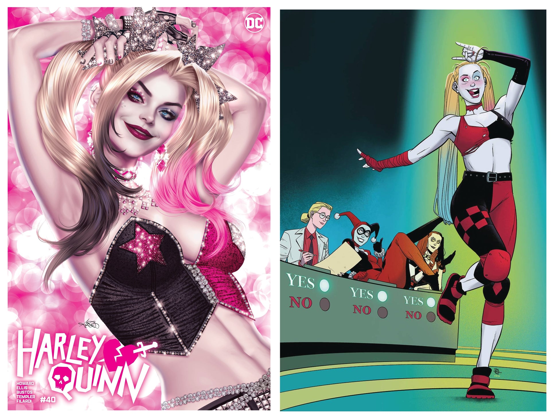 HARLEY QUINN #40 ARIEL DIAZ FOIL VARIANT LIMITED TO 800 COPIES WITH  NUMBERED COA + 1:25 VARIANT