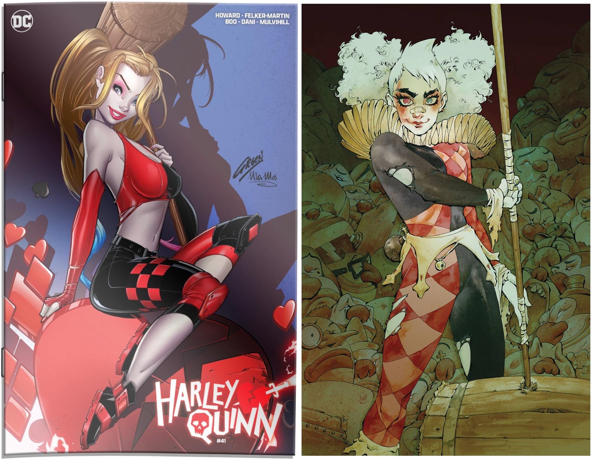 HARLEY QUINN #41 PAUL GREEN FOIL VARIANT LIMITED TO 500 COPIES WITH  NUMBERED COA + 1:25 VARIANT